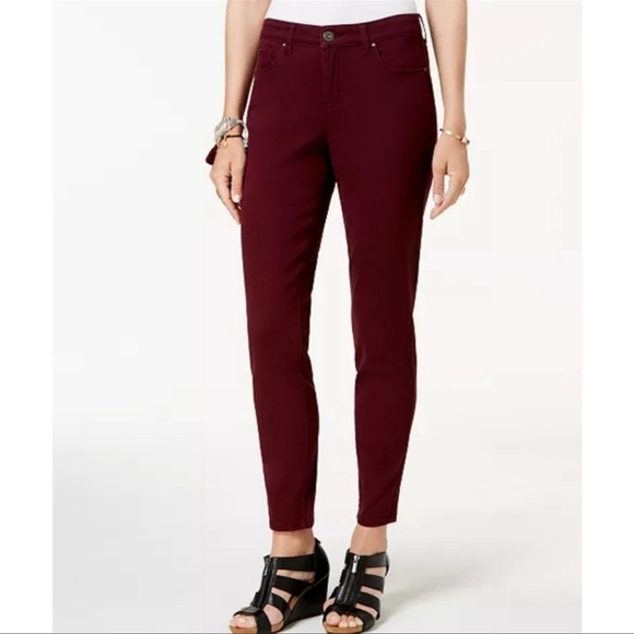 STYLE & CO CURVY SKINNY LEG MID RISE TUMMY CONTROL CURVY FIT SIZE 4 NEW - Picture 2 of 14